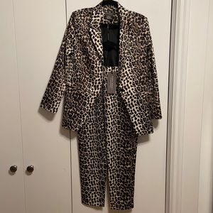 Leopard Print Pantsuit